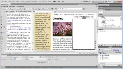 Dreamweaver: Create Professional Spry Tool Tips (Part 3) - Tutorial