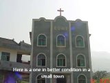 Vintage Video - Beautiful Remote Zhejiang and Peculiarities of Chinese Churches.  China Tour