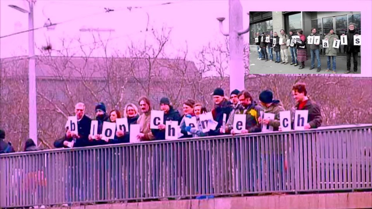 Demo gegen Chemtrails und Wettermanipulation der IG Blauer Himmel