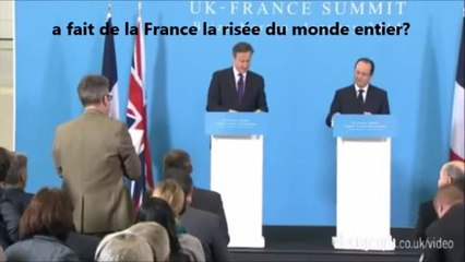 Un journaliste anglais humilie Hollande qui reste bouche bée [31.01.2014]