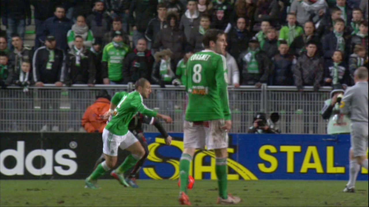 Yohan MOLLO marque d'une SUPERBE frappe enroulée (87ème) - AS Saint-Etienne - Valenciennes FC - (3-0) - 01/02/14 - (ASSE-VAFC)