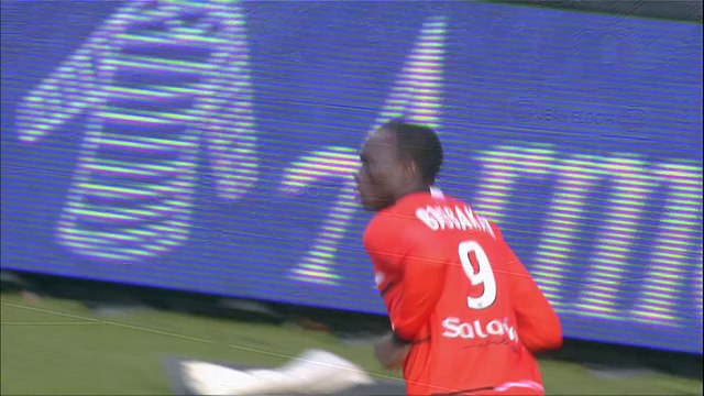 But Vincent ABOUBAKAR (12ème) - FC Lorient - AS Monaco FC - (2-2) - 01/02/14 - (FCL-ASM)