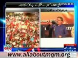 Amir Khan speech on MQM rally to express solidarity with MQM Quaid Altaf Hussain at New M. A. Jinnah Road in Karachi