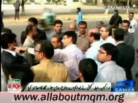 MQM RC visit M.A Jinnah Road in Karachi for preparation of MQM rally to Express Solidarity with Altaf Hussain
