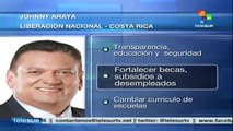 Johnny Araya del PLN promete cambios en Costa Rica en educación
