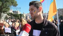 Ucranianos en Madrid piden la dimisión de Yanukovich