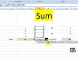Lesson 27 The Auto Sum Microsoft Office Excel 2007 2010 free Educational video Training Tutorials in Urdu Hindi language