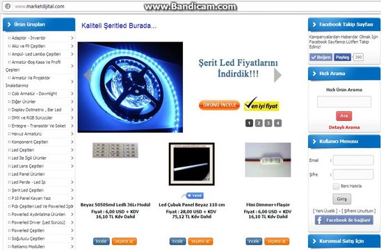 Dijital Elektronik - P10 Kayan Yazı ve Power Led Sitesi / marketdijital.com