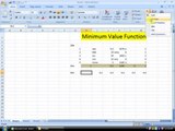 Lesson 31 The Minimum Number Microsoft Office Excel 2007 2010 free Educational video Training Tutorials in Urdu Hindi language