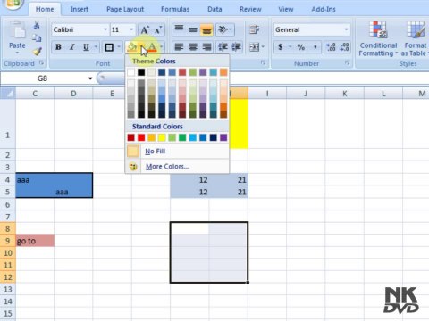 Lesson 39 The Go to Microsoft Office Excel 2007 2010 free Educational video Training Tutorials in Urdu Hindi language