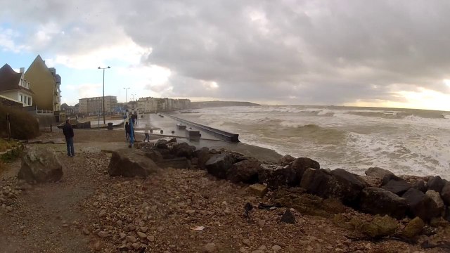Digue wimereux 2 février 2014