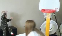 15 Months Old Baby Playing Basketball