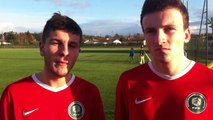 Hafid Ibourg et Hubert Vignaud après Cognac-Châteauroux (U19 Coupe Gambardella)