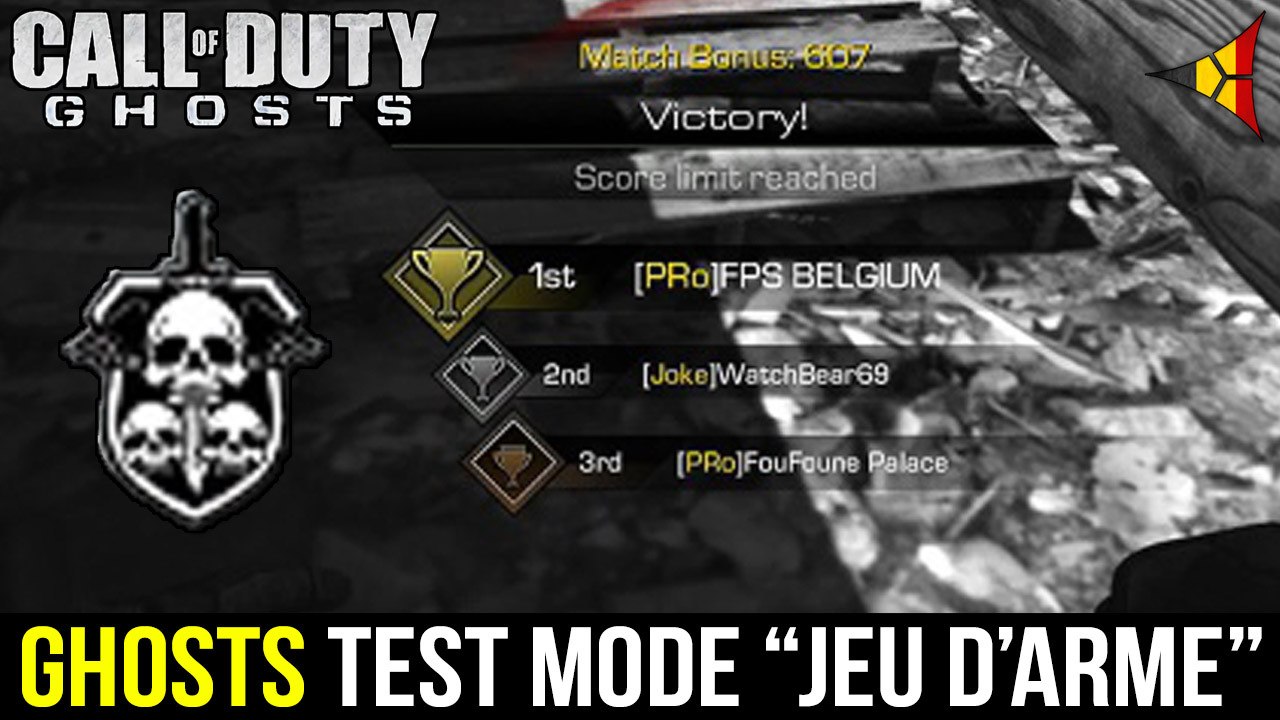 Ghosts // Test du mode "Jeu d'arme" avec FouFoune Palace (Nouveau Mode) [LIVE] | FPS Belgium