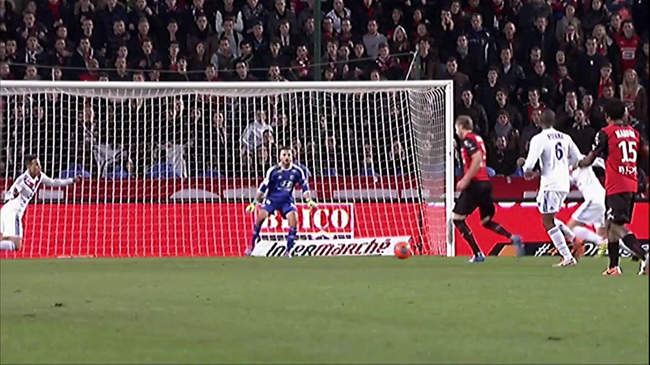 But Ola TOIVONEN (66ème) - Stade Rennais FC - Olympique Lyonnais - (2-0) - 02/02/14 - (SRFC-OL)