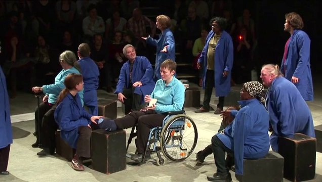 La séquence sur les Fralib dans notre spectacle Les bâtisseurs