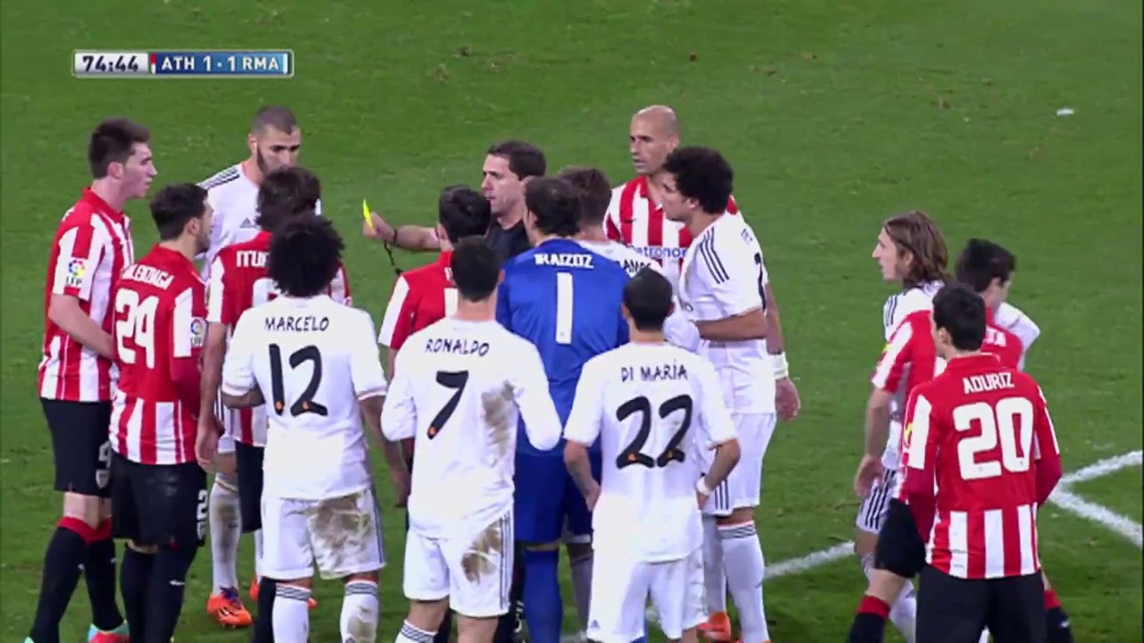 Cristiano Ronaldo sent off vs Bilbao