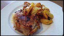Pollo asado con patatas y tomate ( Tumaca ) - Recetas para horno
