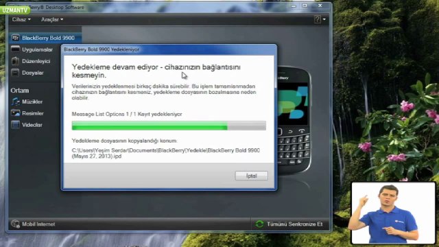 BlackBerry Telefonlarda Yedekleme Nasıl Yapılır?