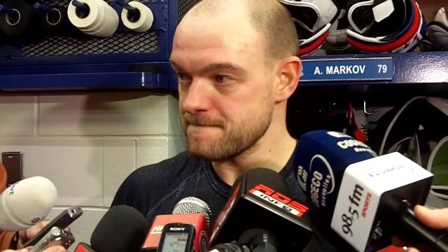 Andrei Markov after the Habs 3-1 win over the Coyotes
