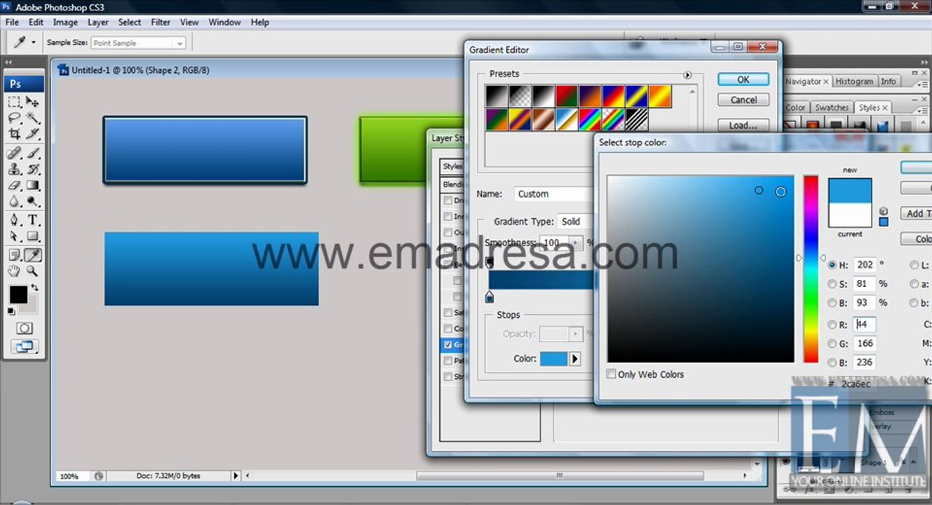 8 Creating Layer Style and Save