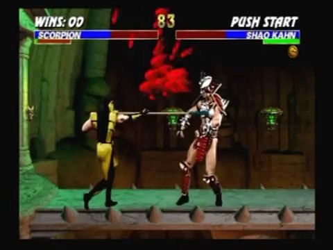 UMK3 - Scorpion Combos on Shao Kahn