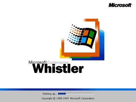 Windows Whistler Build 2457 Parody