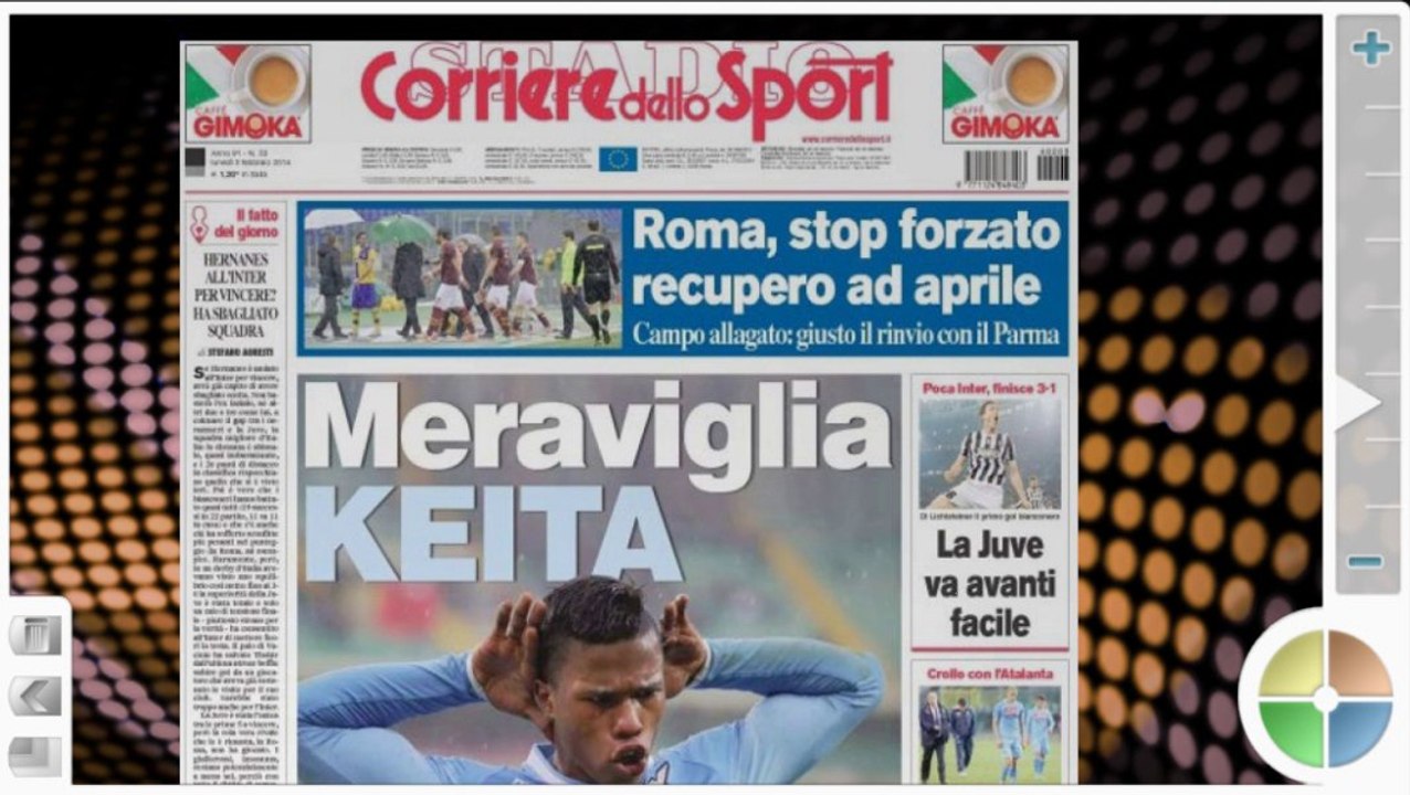 RASSEGNA LAZIO 3 FEB
