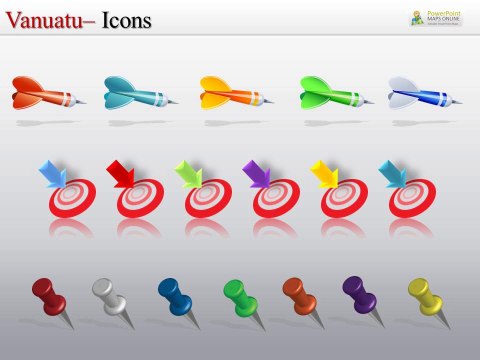 Vanuatu PowerPoint Map Templates