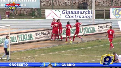 Grosseto - Gubbio 1-2 HD | Highlights and Goals Prima Div. Gir.B 22^ Giornata 2/2/2014
