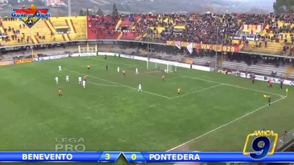 Benevento - Pontedera 3-0 | Highlights and Goals Prima Div. Gir.B 22^ Giornata 2/2/2014