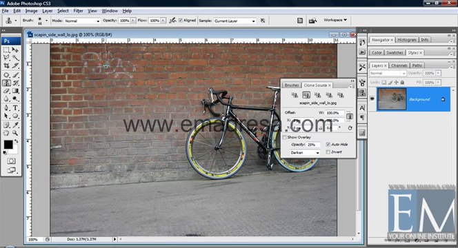 Clone Source Tool Basic Photoshop Tutorials in URDU, Hindi by Emadresa
