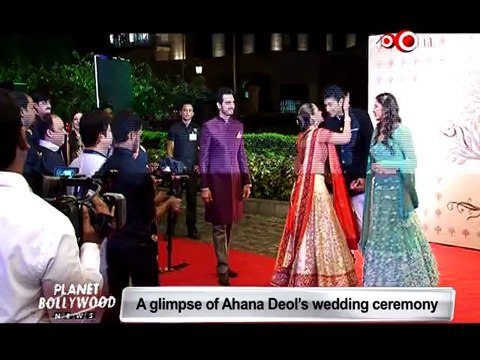Shah Rukh Khan, Deepika Padukone, Baba Ramdev attend Ahana Deol wedding reception