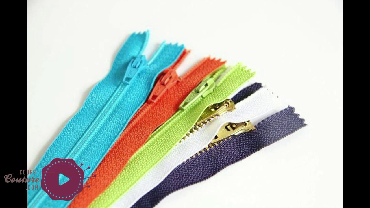 cours de couture - Apprendre à coudre une fermeture éclair facilement -tuto de couture