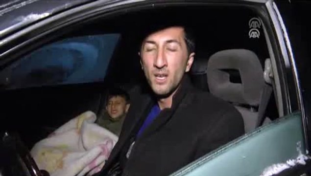 Karda mahsur kaldılar