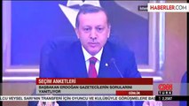 Başbakan Erdoğan, Canlı Yayında Anket Açıkladı