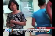 Madres castigaron a correazos a hijos detenidos en comisaría de Iquitos