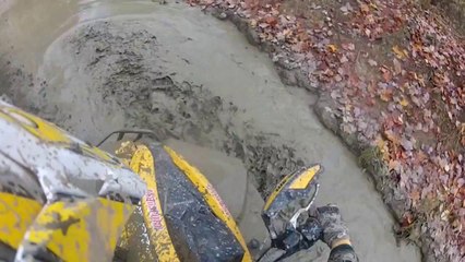 Can Am Renegade Tackling The Bog Three Times