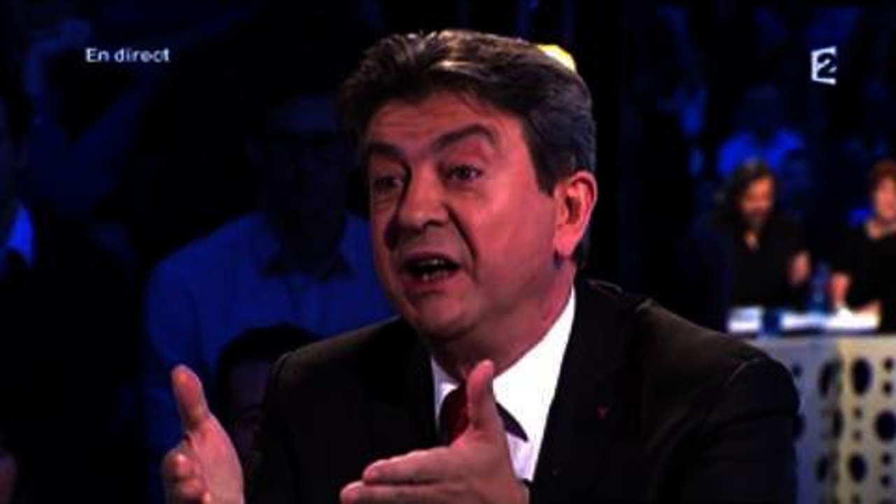 Jean-Luc Mélechon traite Aymeric Caron de "branleur"