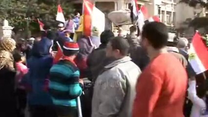 احتفالات الدقهلية وتاييد الجيش والشرطة بالمنصورة