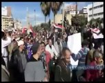 مسيرة بالمئات لعمال المحلة لتأييد ترشيح السيسي لرئاسة الجمهورية