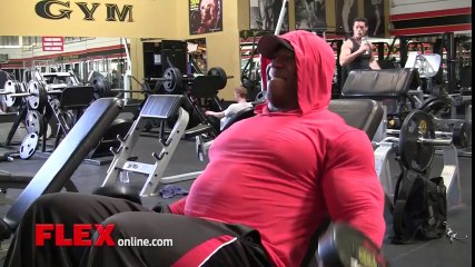 Shawn Rhoden Trains Arms 10 weeks out from the 2014 Arnold Classic