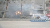 أنصار الإخوان يطلقون الألعاب النارية على الأمن بشارع جسر السويس