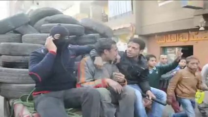 ضبط عربة كارو محملة بإطارات الكاوتش قبل وصولها على الدائري