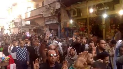 مسيرة للإخوان بالمنيا للتنديد بمحاكمة مرسي