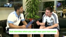 Messi Reacts To Rival Players' Funny Quotes with Aguero*