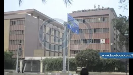 طلاب الإخوان بمدينة الطلبة بالمهندسين يرشقون الأهالي بالحجارة من المباني