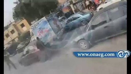 لحظة تفريق الداخلية لمسيرة الإخوان بمدينة نصر