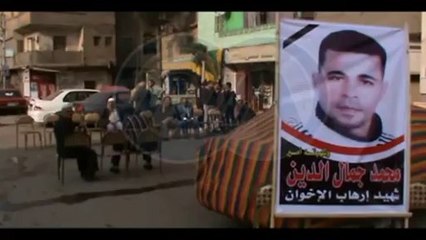 عزاء الشهيد سائق التاكسي بالمنصورة