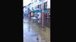 Man Swims Down Flooded Irish Street